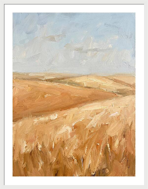 Wheat Fields Glowing Beneath Azure Sky