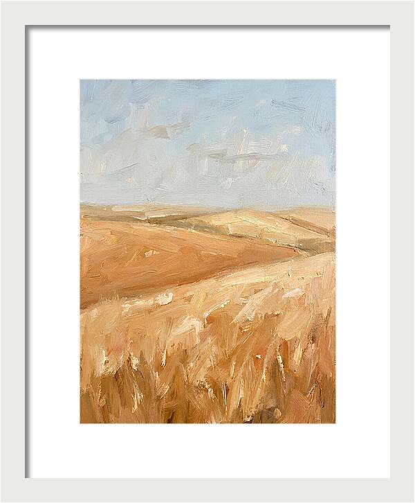 Wheat Fields Glowing Beneath Azure Sky