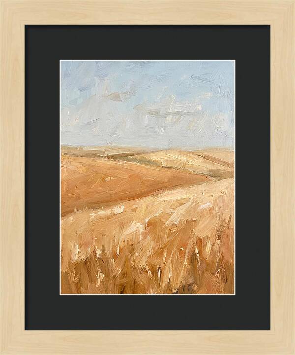 Wheat Fields Glowing Beneath Azure Sky