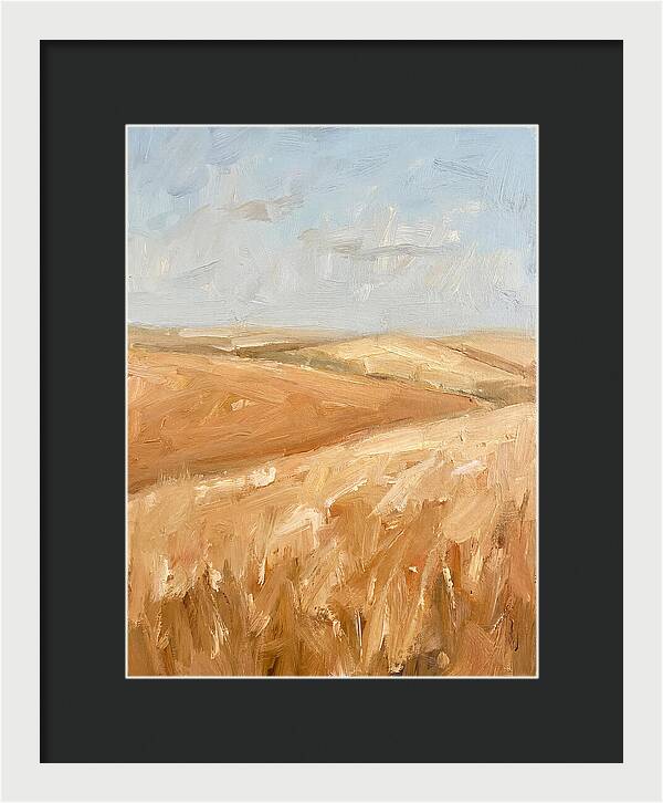Wheat Fields Glowing Beneath Azure Sky