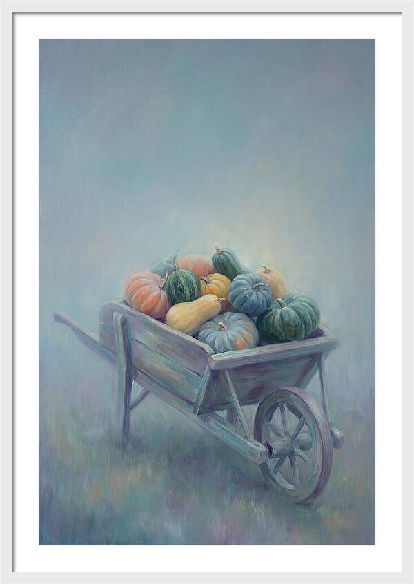 Wheelbarrow Full Of Autumn Squash