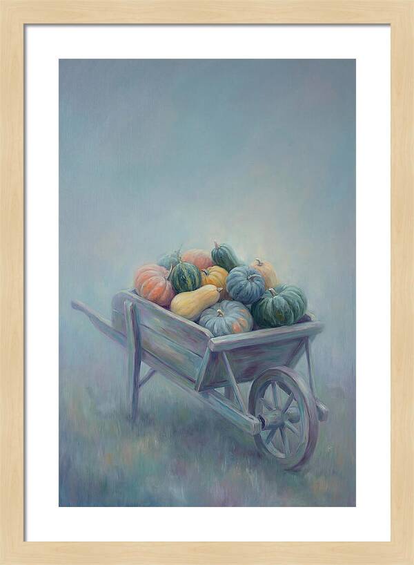 Wheelbarrow Full Of Autumn Squash