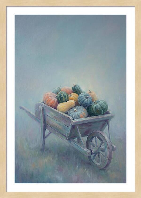 Wheelbarrow Full Of Autumn Squash