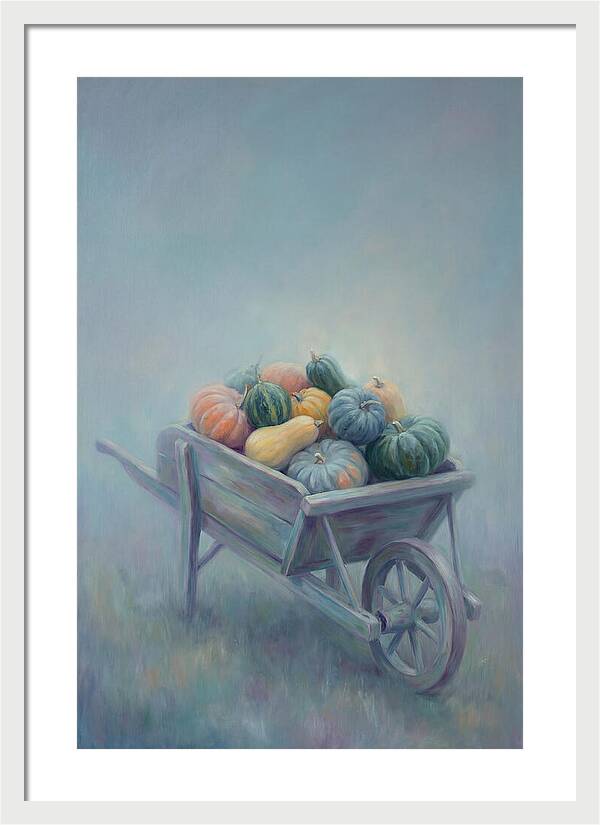 Wheelbarrow Full Of Autumn Squash