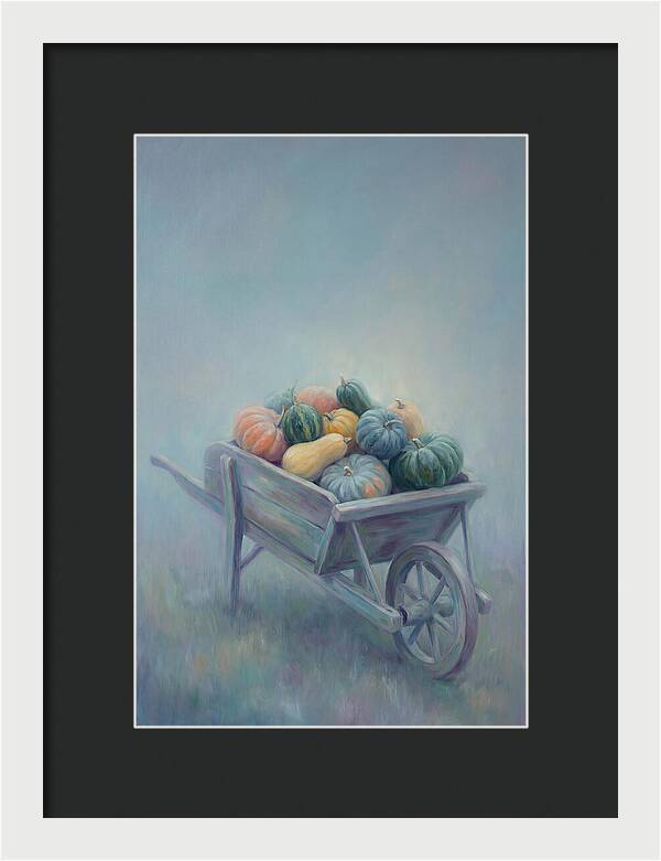 Wheelbarrow Full Of Autumn Squash