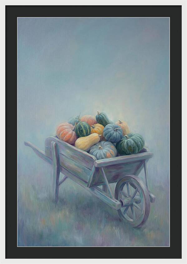 Wheelbarrow Full Of Autumn Squash