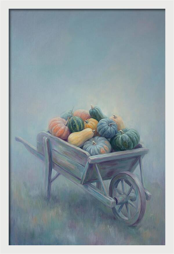 Wheelbarrow Full Of Autumn Squash
