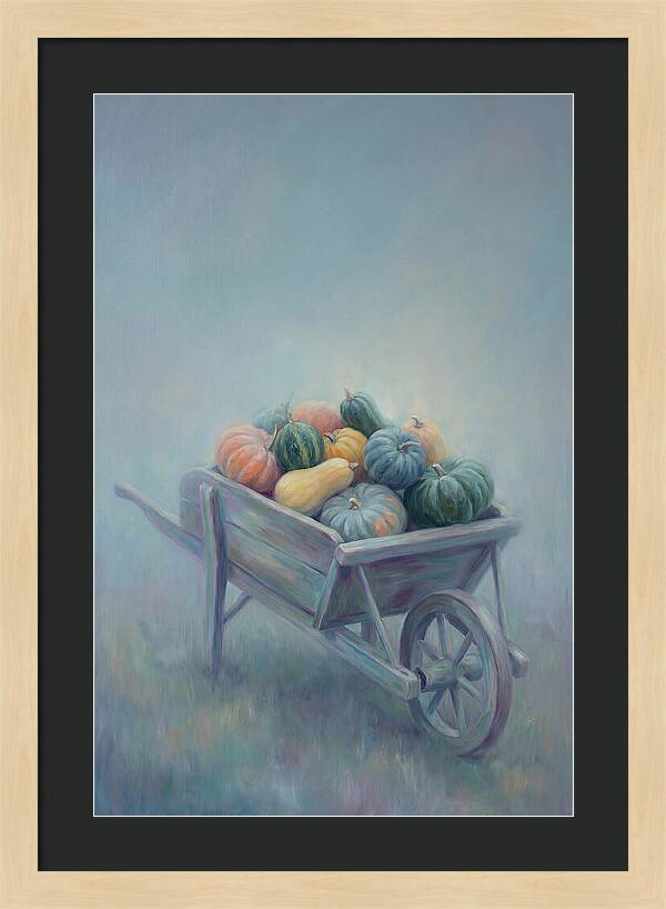 Wheelbarrow Full Of Autumn Squash