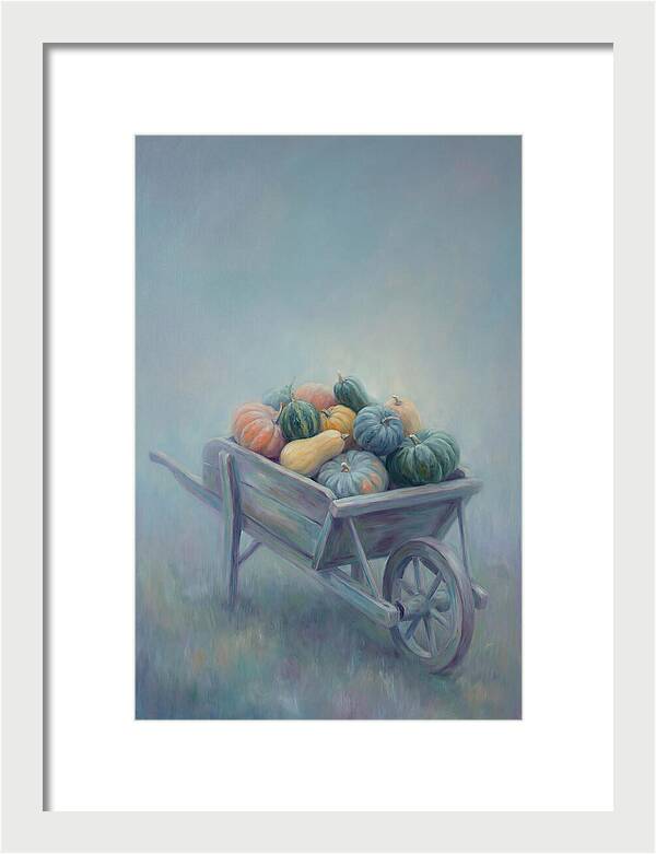 Wheelbarrow Full Of Autumn Squash