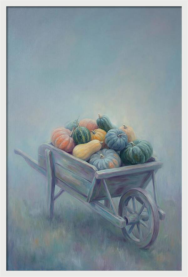 Wheelbarrow Full Of Autumn Squash