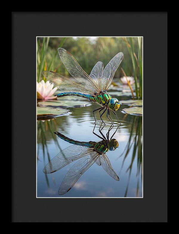 Whimsical Dragonfly Above Tranquil Waters