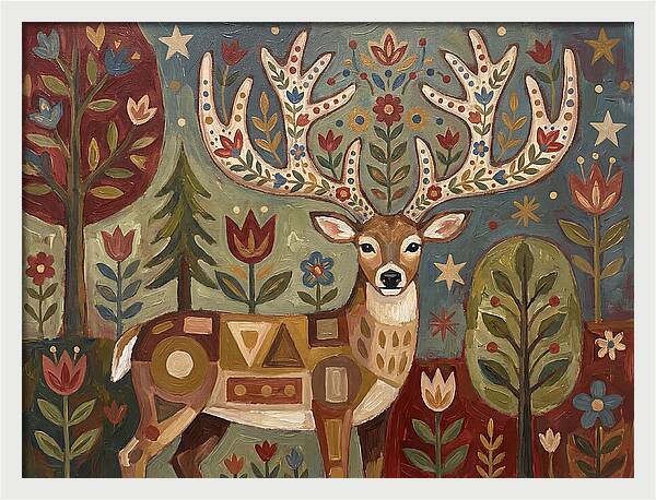 Whimsical Whitetailed Deer