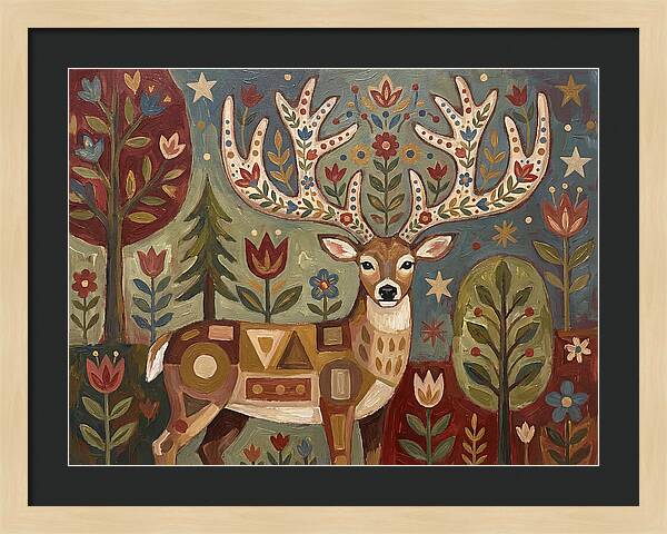 Whimsical Whitetailed Deer