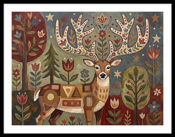 Whimsical Whitetailed Deer