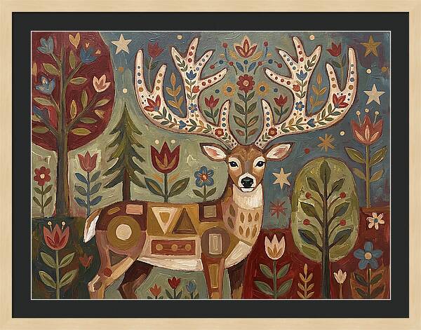 Whimsical Whitetailed Deer