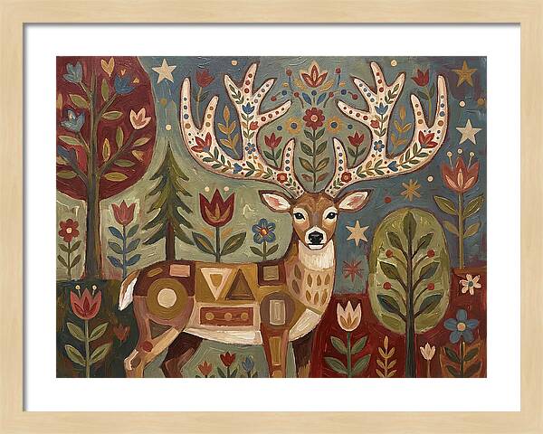 Whimsical Whitetailed Deer