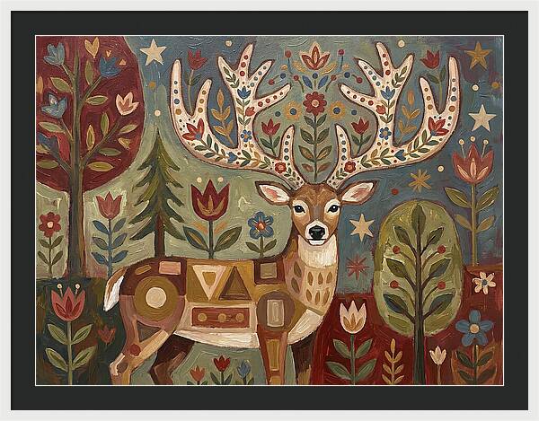 Whimsical Whitetailed Deer