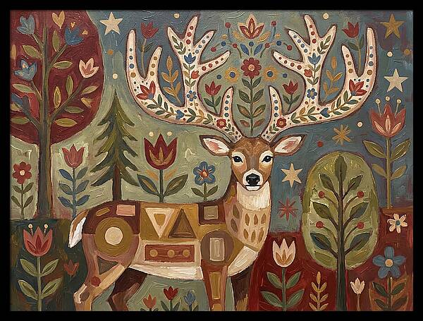 Whimsical Whitetailed Deer