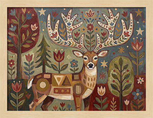 Whimsical Whitetailed Deer
