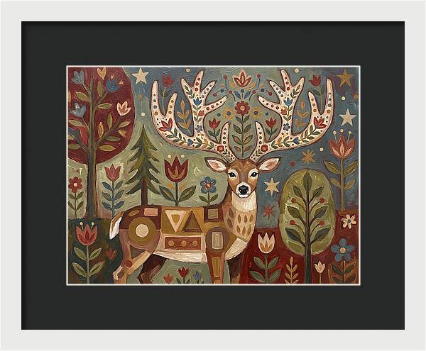 Whimsical Whitetailed Deer