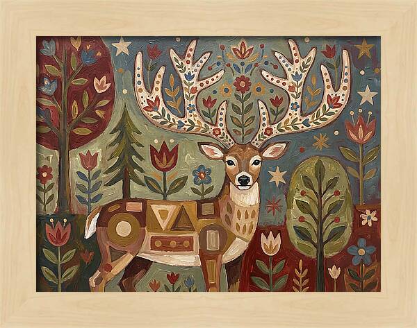 Whimsical Whitetailed Deer