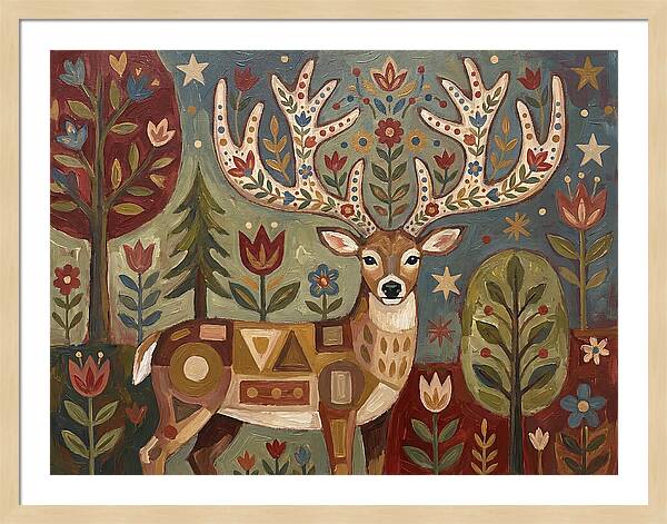 Whimsical Whitetailed Deer