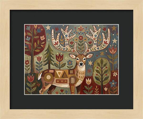 Whimsical Whitetailed Deer