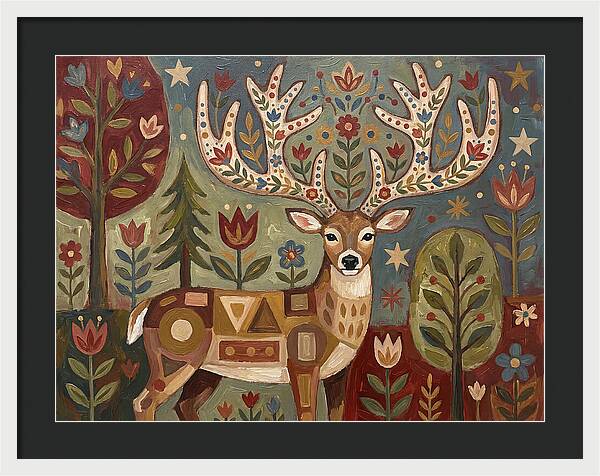 Whimsical Whitetailed Deer