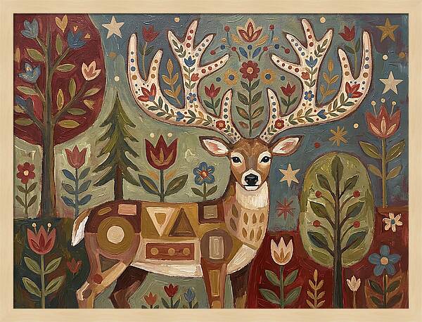 Whimsical Whitetailed Deer