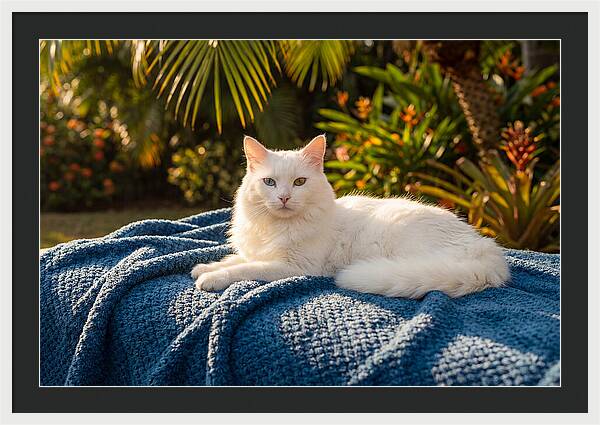 White Cat With Heterochromia Eyes
