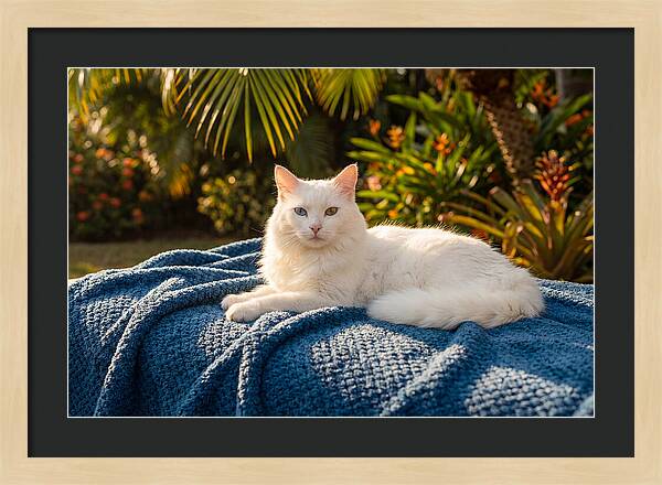White Cat With Heterochromia Eyes