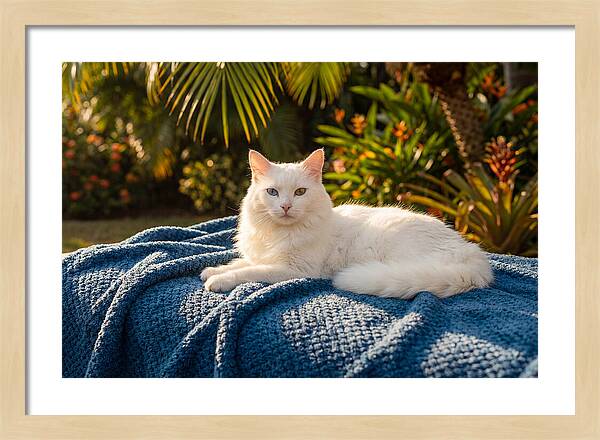 White Cat With Heterochromia Eyes