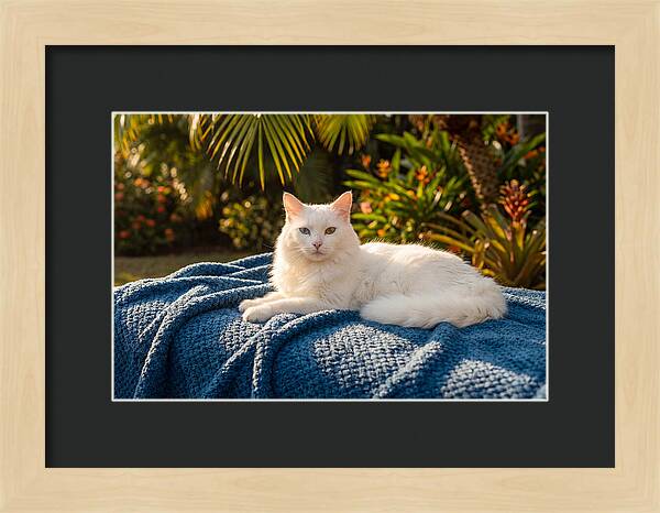 White Cat With Heterochromia Eyes