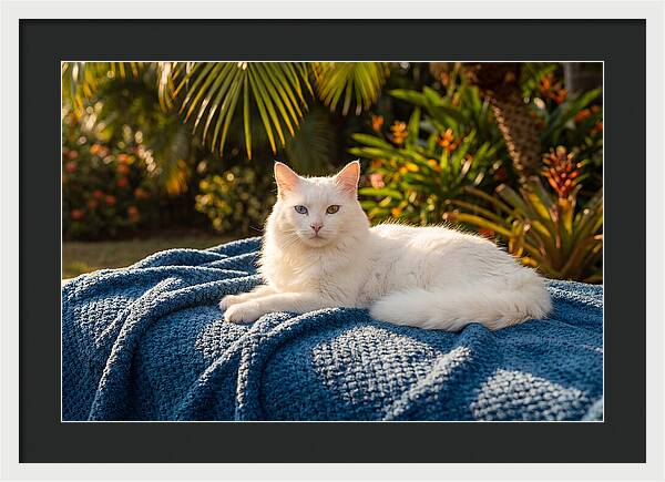 White Cat With Heterochromia Eyes