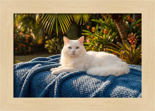 White Cat With Heterochromia Eyes