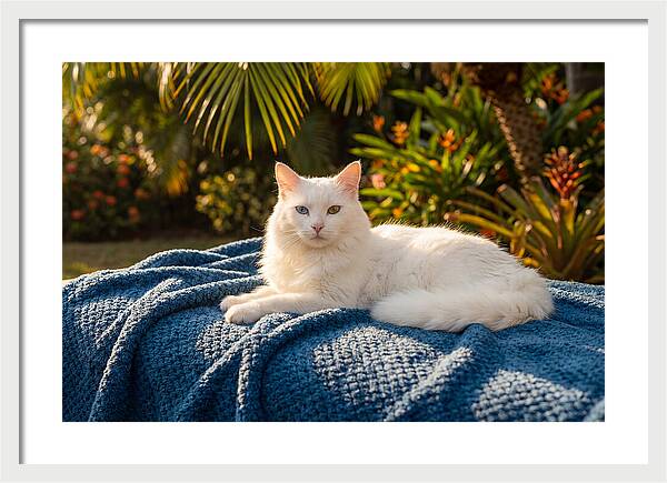 White Cat With Heterochromia Eyes