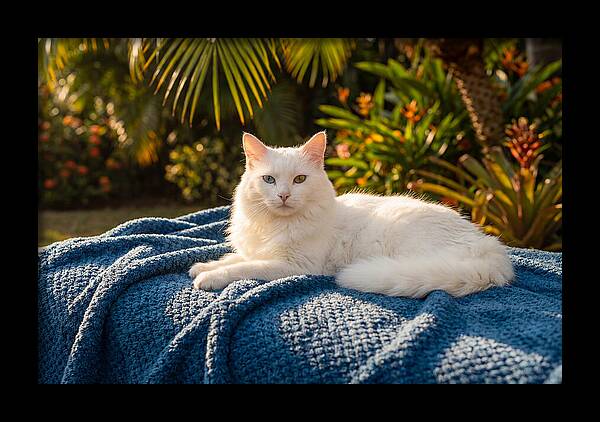White Cat With Heterochromia Eyes