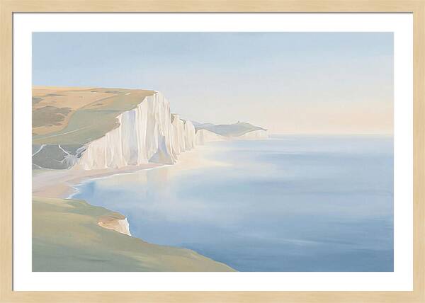 White Cliffs By The Ocean
