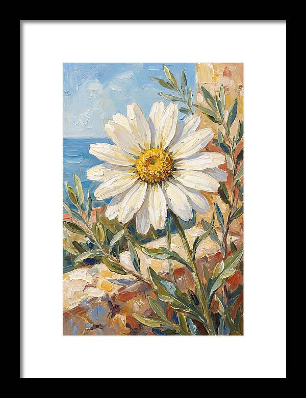 White Daisy By The Sea