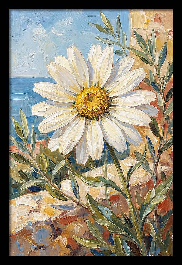 White Daisy By The Sea