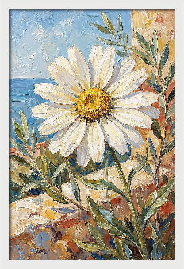 White Daisy By The Sea