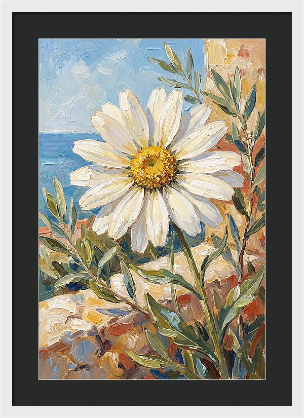 White Daisy By The Sea