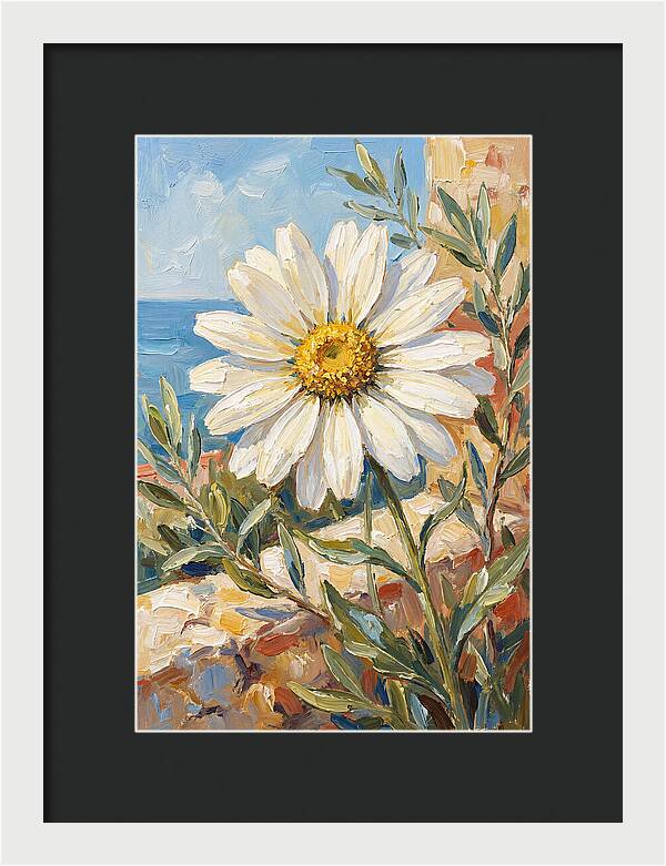 White Daisy By The Sea