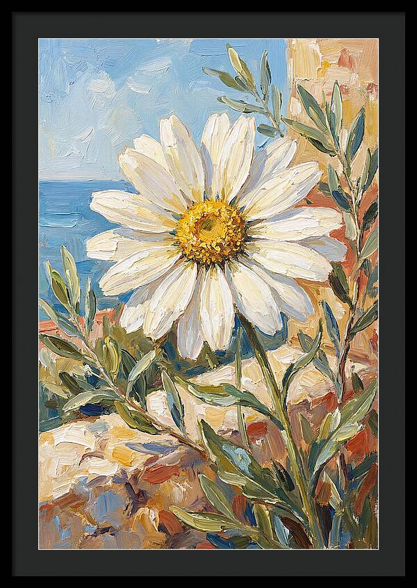 White Daisy By The Sea