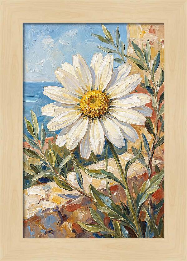 White Daisy By The Sea