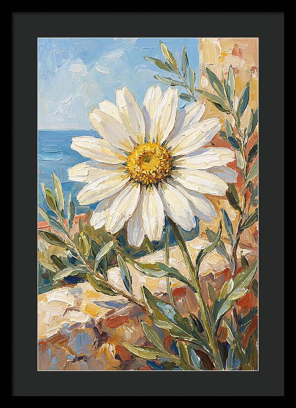 White Daisy By The Sea