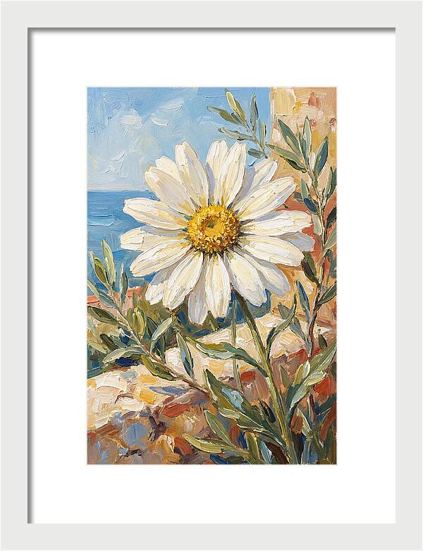 White Daisy By The Sea