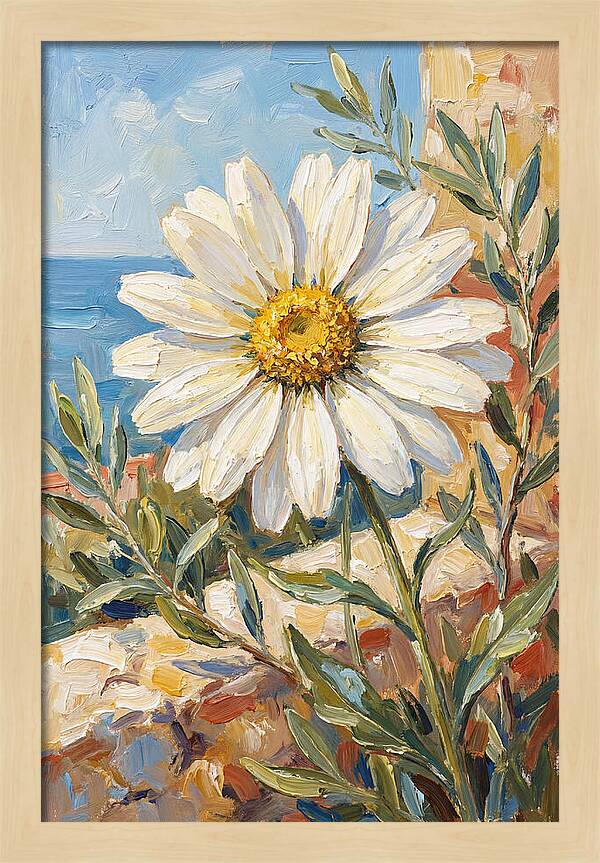 White Daisy By The Sea