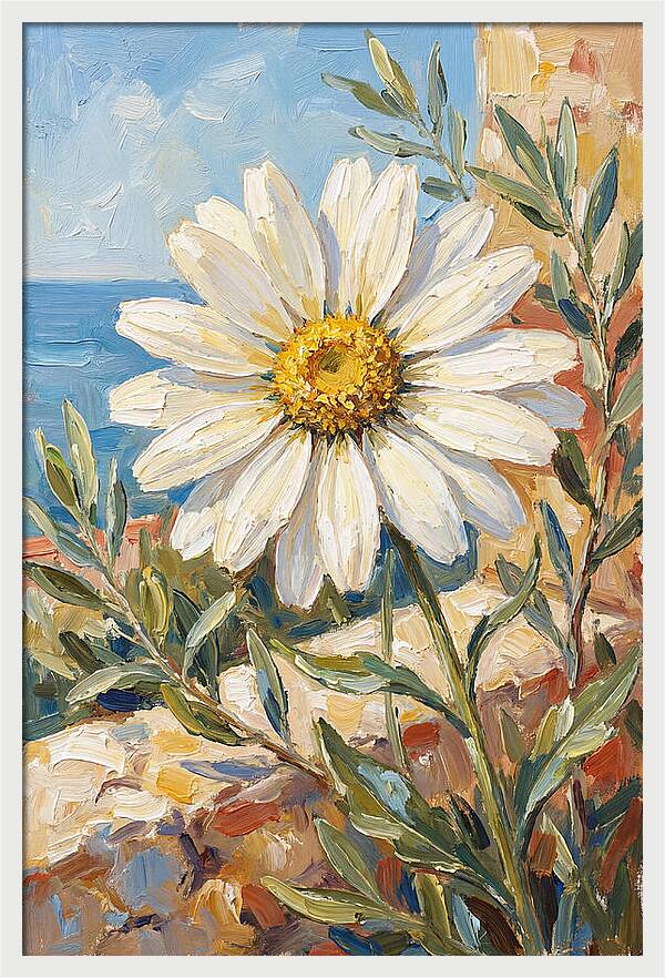 White Daisy By The Sea