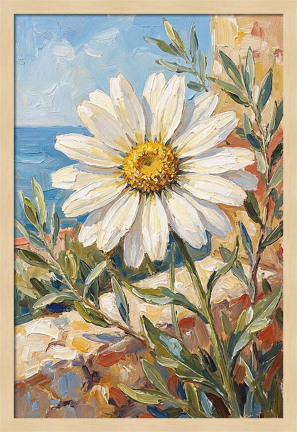 White Daisy By The Sea